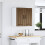 Berkfield Kitchen Wall Cabinet Lucca Brown Oak Engineered Wood 4