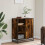 Berkfield Sideboard Smoked Oak 62x35x76 cm Engineered Wood 3