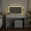 Berkfield Dressing Table with LED White 100x40x120 cm 3