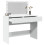 Berkfield Dressing Table with LED White 100x40x120 cm 4