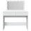 Berkfield Dressing Table with LED White 100x40x120 cm 5