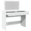Berkfield Dressing Table with LED White 100x40x120 cm 9
