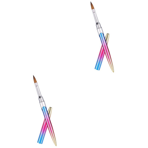 2Pièces Pinceaux Nail Art Multi- Pour Précis 1