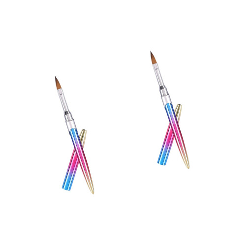 2Pièces Pinceaux Nail Art Multi- Pour Précis 2