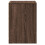 Berkfield Bedside Cabinet with LED Lights Brown Oak Engineered Wood 7