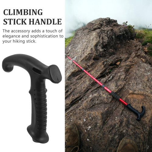 Ergonomic Wood TShape Walking Cane Handle Replacement, Comfort Grip, Classic Durable Design 2