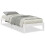 Berkfield Extra Long Bed Frame without Mattress White 100x210 cm Solid Wood Pine 2