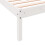 Berkfield Extra Long Bed Frame without Mattress White 100x210 cm Solid Wood Pine 7