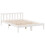 Berkfield Extra Long Bed Frame without Mattress White 140x220 cm Solid Wood Pine 3