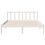 Berkfield Extra Long Bed Frame without Mattress White 140x220 cm Solid Wood Pine 4