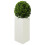 Berkfield Garden Planters 2 pcs White Triangular 50x43x75 cm Steel 4