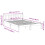 Berkfield Extra Long Bed Frame without Mattress White 140x220 cm Solid Wood Pine 9