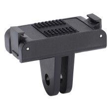 Magnetic Action Camera Mount with Strong 2‑Prong Hold, Quick Release for Action 5 4 3, Stable Anti‑Vibration Design