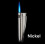 Refillable Metal Torch Lighter Windproof Blue Flame Adjustable Compact Design for Men Nickel 2