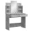 Berkfield Dressing Table with LED Lights Concrete Grey 96x40x142 cm 4