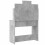 Berkfield Dressing Table with LED Lights Concrete Grey 96x40x142 cm 7