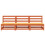 Berkfield Garden Sofas Armless 3 pcs Wax Brown 70x70x67 cm Solid Wood Pine 5