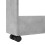Berkfield Narrow Storage Trolley 3 Tier Concrete Grey Engineered Wood 7
