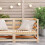 Berkfield Garden Sofa Corner 70x70x67 cm Solid Wood Pine 3