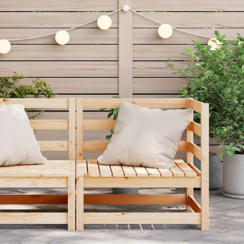 Berkfield Garden Sofa Corner 70x70x67 cm Solid Wood Pine 2