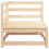 Berkfield Garden Sofa Corner 70x70x67 cm Solid Wood Pine 5