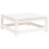 Berkfield Garden Footstool White 70x70x30 cm Solid Wood Pine 2