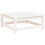 Berkfield Garden Footstool White 70x70x30 cm Solid Wood Pine 6