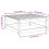 Berkfield Garden Footstool White 70x70x30 cm Solid Wood Pine 8