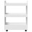 Berkfield Narrow Storage Trolley 3 Tier White Engineered Wood 4