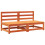 Berkfield Garden Sofas Armless 2 pcs Wax Brown 70x70x67 cm Solid Wood Pine 2