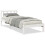 Berkfield Extra Long Bed Frame without Mattress White 80x220 cm Solid Wood Pine 2