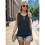 Women'S Sleeveless Vest Black M 2