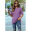 V Neck Short Sleeve Basic Tees  L 2