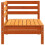 Berkfield Garden Sofa Corner Wax Brown Solid Wood Pine 5