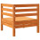 Berkfield Garden Sofa Corner Wax Brown Solid Wood Pine 6