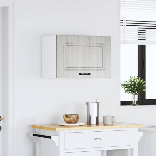 Berkfield Kitchen Wall Cabinet Kalmar Grey Sonoma Engineered Wood 2