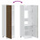 Berkfield Kitchen Cupboard Kalmar Brown Oak Engineered Wood 7