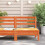 Berkfield Garden Sofa Armless Wax Brown Solid Wood Pine 3