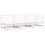 Berkfield Garden Sofa 3-Seater White Solid Wood Pine 2