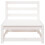 Berkfield Garden Sofa 3-Seater White Solid Wood Pine 6