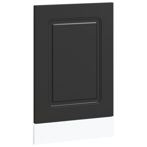 Berkfield Dishwasher Panel†Kalmar†Black 45x1.5x57 cm Engineered Wood 1