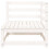 Berkfield Garden Sofa 3-Seater White Solid Wood Pine 8