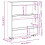 Berkfield Narrow Storage Trolley 3 Tier Brown Oak Engineered Wood 9