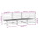 Berkfield Garden Sofa 3-Seater White Solid Wood Pine 10