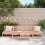 Berkfield Garden Sofas Armless 4 pcs Solid Wood Douglas 3