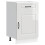 Berkfield Kitchen Base Cabinet Kalmar High Gloss White Engineered Wood 2