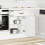 Berkfield Kitchen Base Cabinet Kalmar High Gloss White Engineered Wood 3