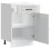 Berkfield Kitchen Base Cabinet Kalmar High Gloss White Engineered Wood 5