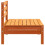 Berkfield Garden Sofas Armless 2 pcs Wax Brown Solid Wood Pine 6