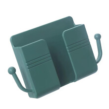 Wall Mounted Phone Holder and Cell Phone Storage Box with CableFriendly Charging, SpaceSaving Organizer for Bathroom, Kitchen, Bedroom